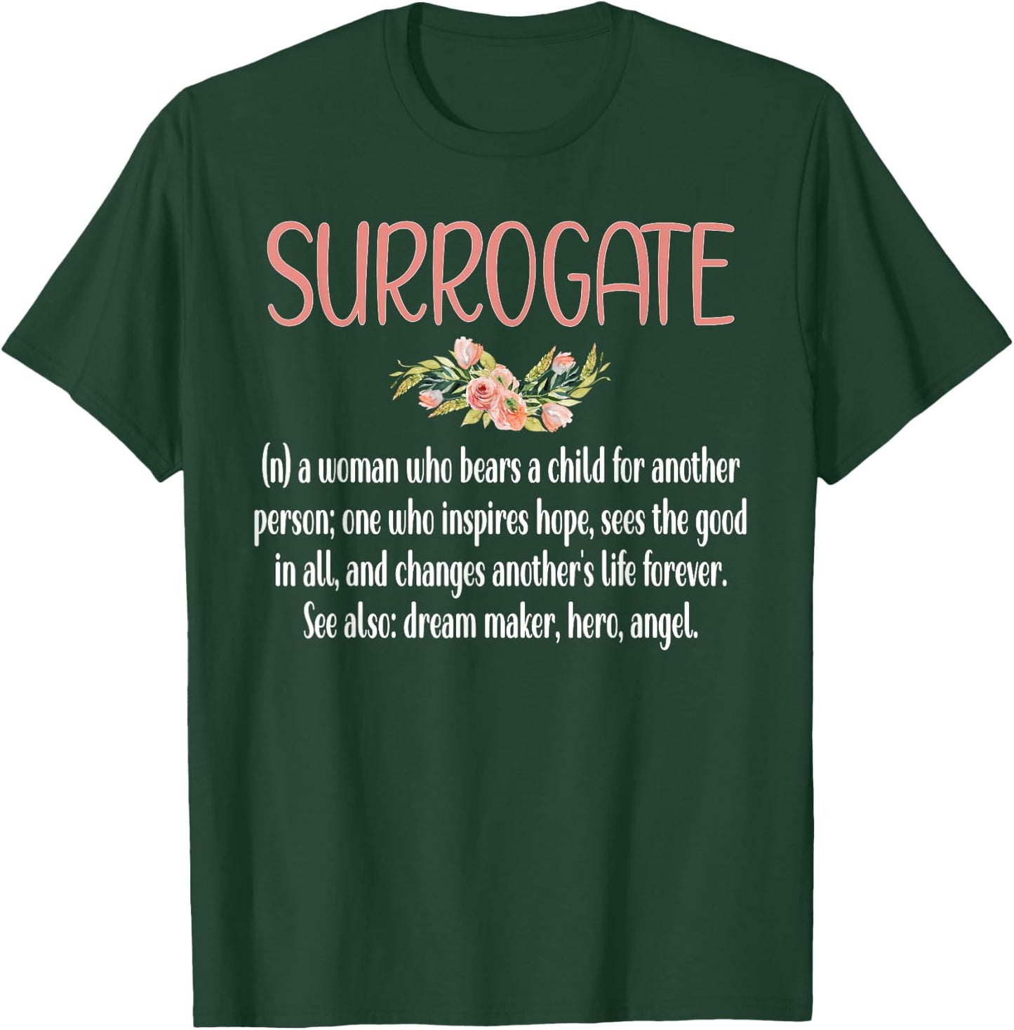 Surrogate Mom Definition Proud Gestational Carrier T-Shirt - T-Shirt | Forest