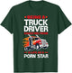 Being A Truck Driver Saved Me Funny Truck Driver Trucker T-Shirt - T-Shirt | Forest