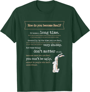 Velveteen Rabbit Book Quote 1922 Becoming Real Skin Horse T-Shirt - T-Shirt | Forest
