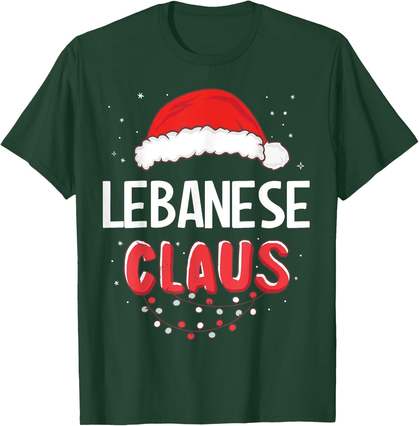 Lebanese Santa Claus Christmas Matching Costume T-Shirt - T-Shirt | Forest