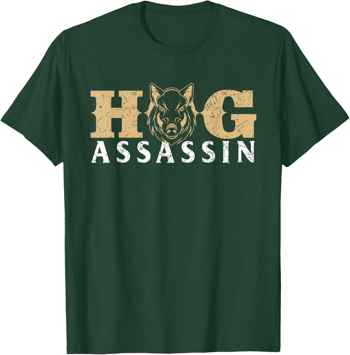 Hog Assassin - Boar Hunting Wild Hog Hunter T-Shirt - T-Shirt | Forest