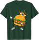 Dabbin King Of Burgers Burger Dab Dancing Men Women Boy Girl T-Shirt - T-Shirt | Forest