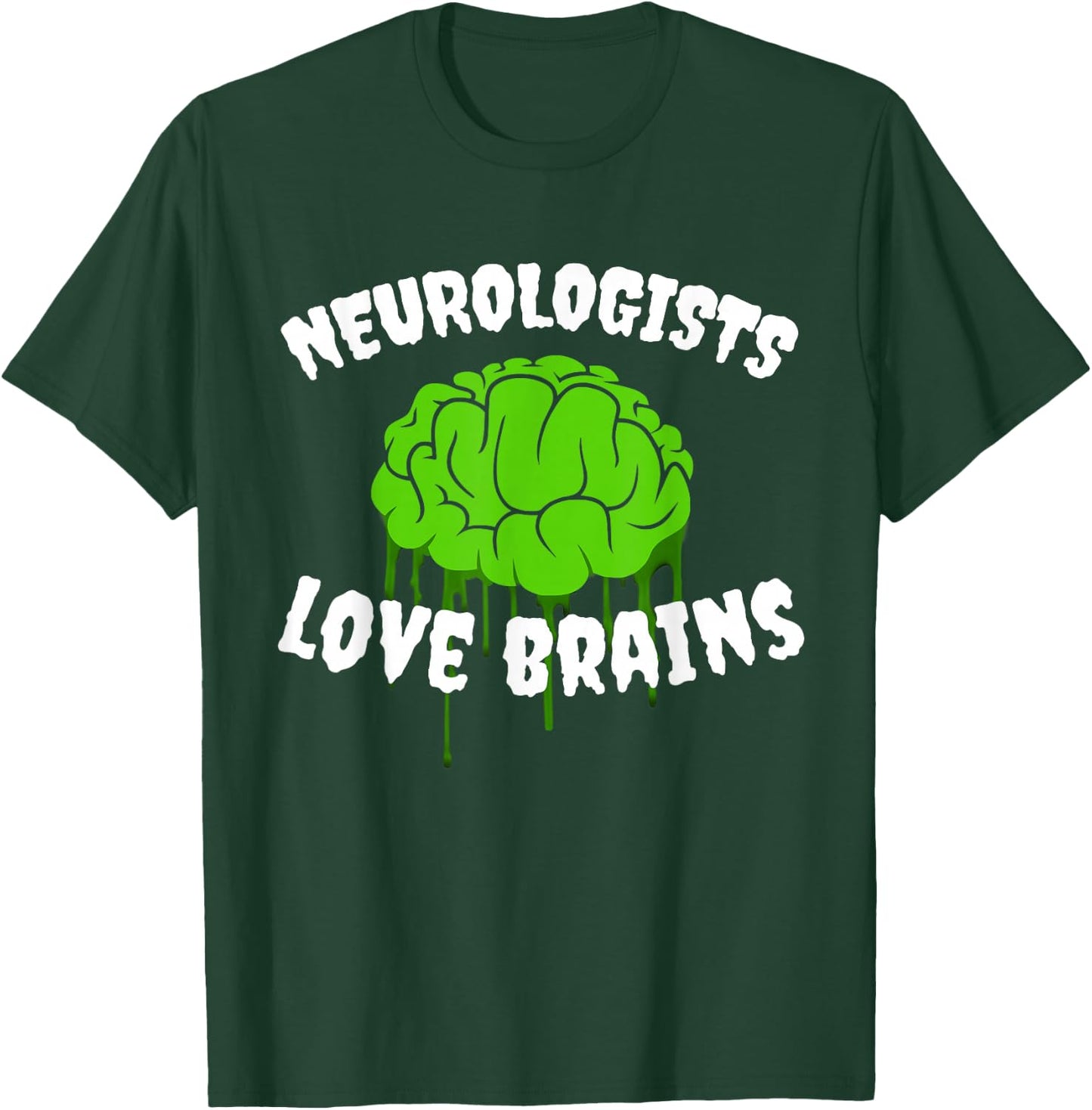Funny Neurologist Costume Halloween Outfit Love Brains T-Shirt - T-Shirt | Forest