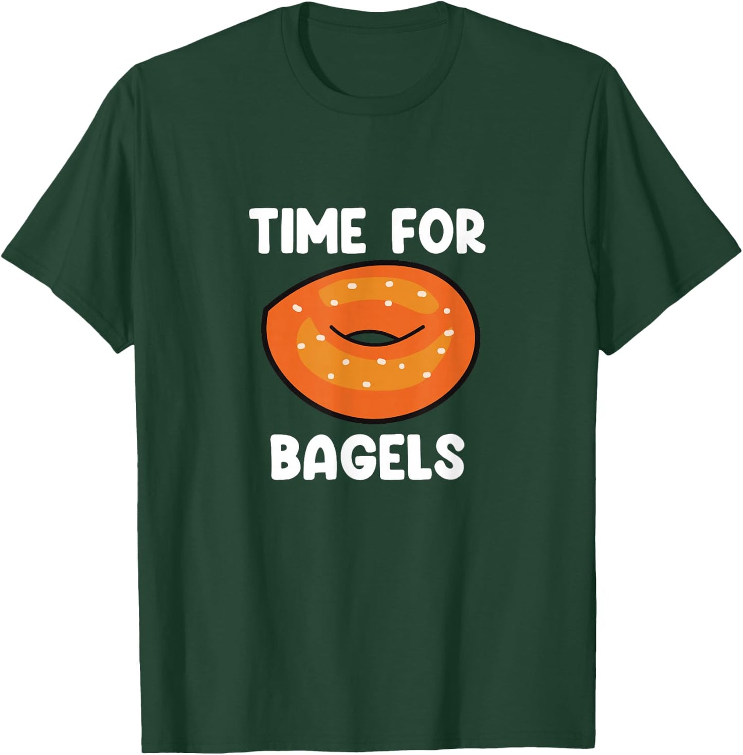 Time For Bagels Funny Bagel Lover Baking T-Shirt - T-Shirt | Forest