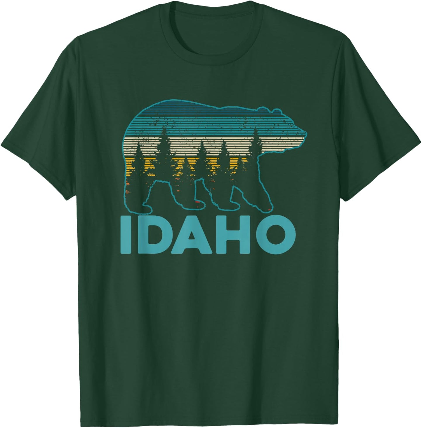 Idaho USA Grizzly Bear Souvenir T-Shirt - T-Shirt | Forest