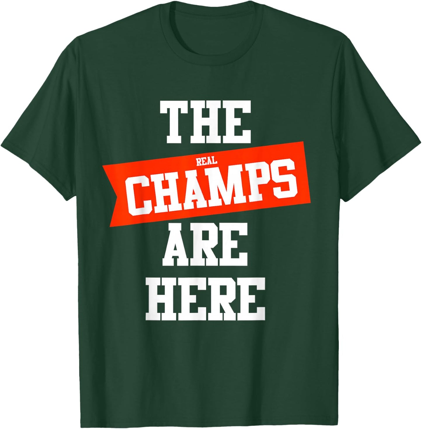 The CHAMPS ARE HERE fantasy winner men, woman, teens T-Shirt - T-Shirt | Forest