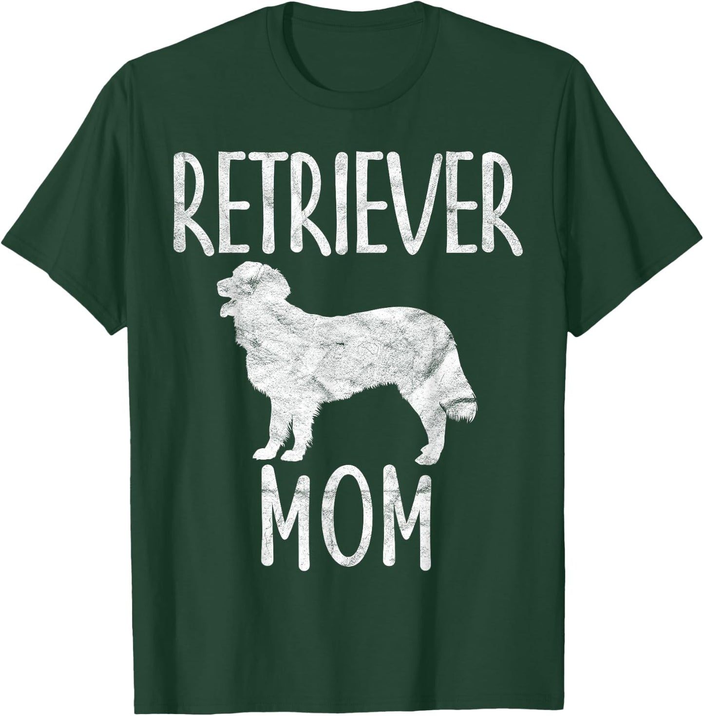 Vintage Retriever Mom Gift Dog Owner Pet Mother Retrievers T-Shirt - T-Shirt | Forest