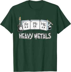 Fun Heavy Metals Shirt Nerd Chemistry Rock And Roll Science T-Shirt - T-Shirt | Forest