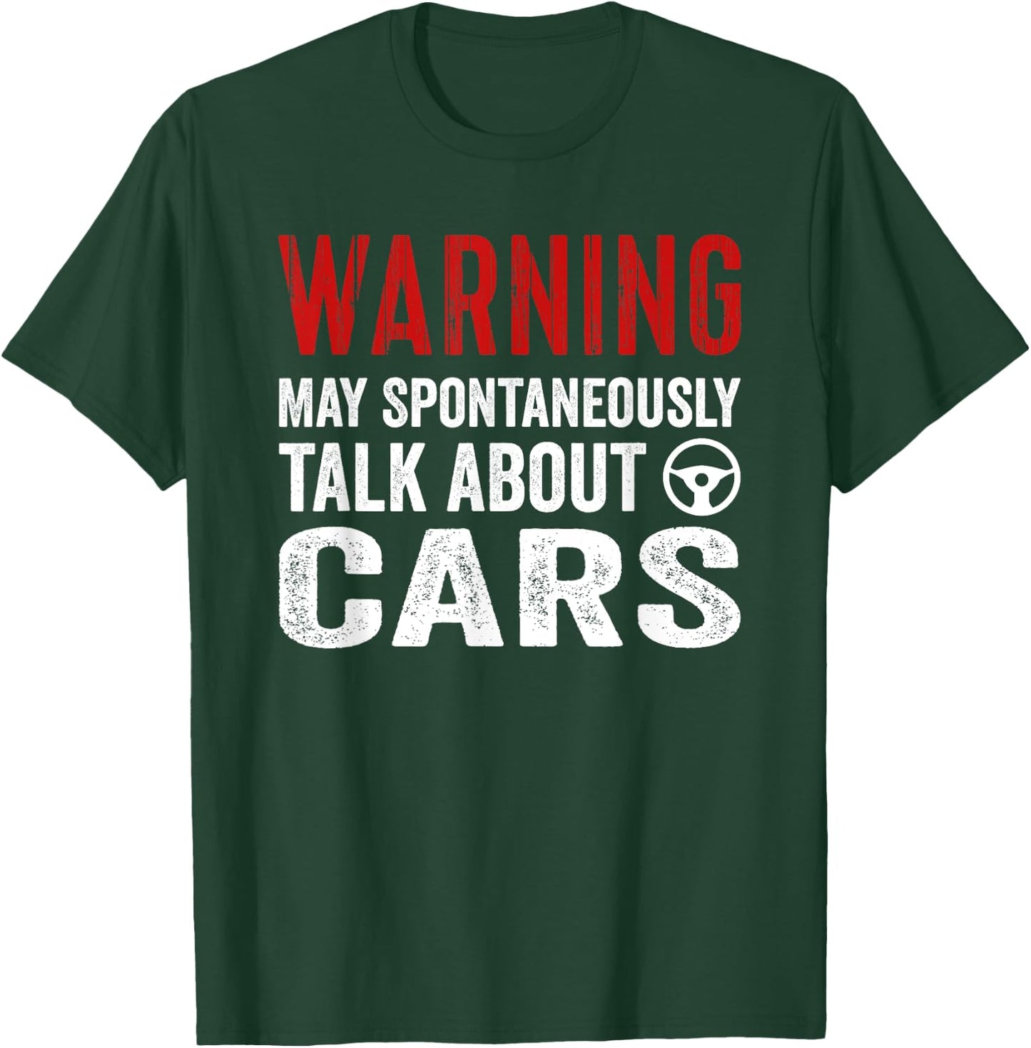 Warning I May Spontaneously Talk Cars Auto Mechanic T-Shirt - T-Shirt | Forest