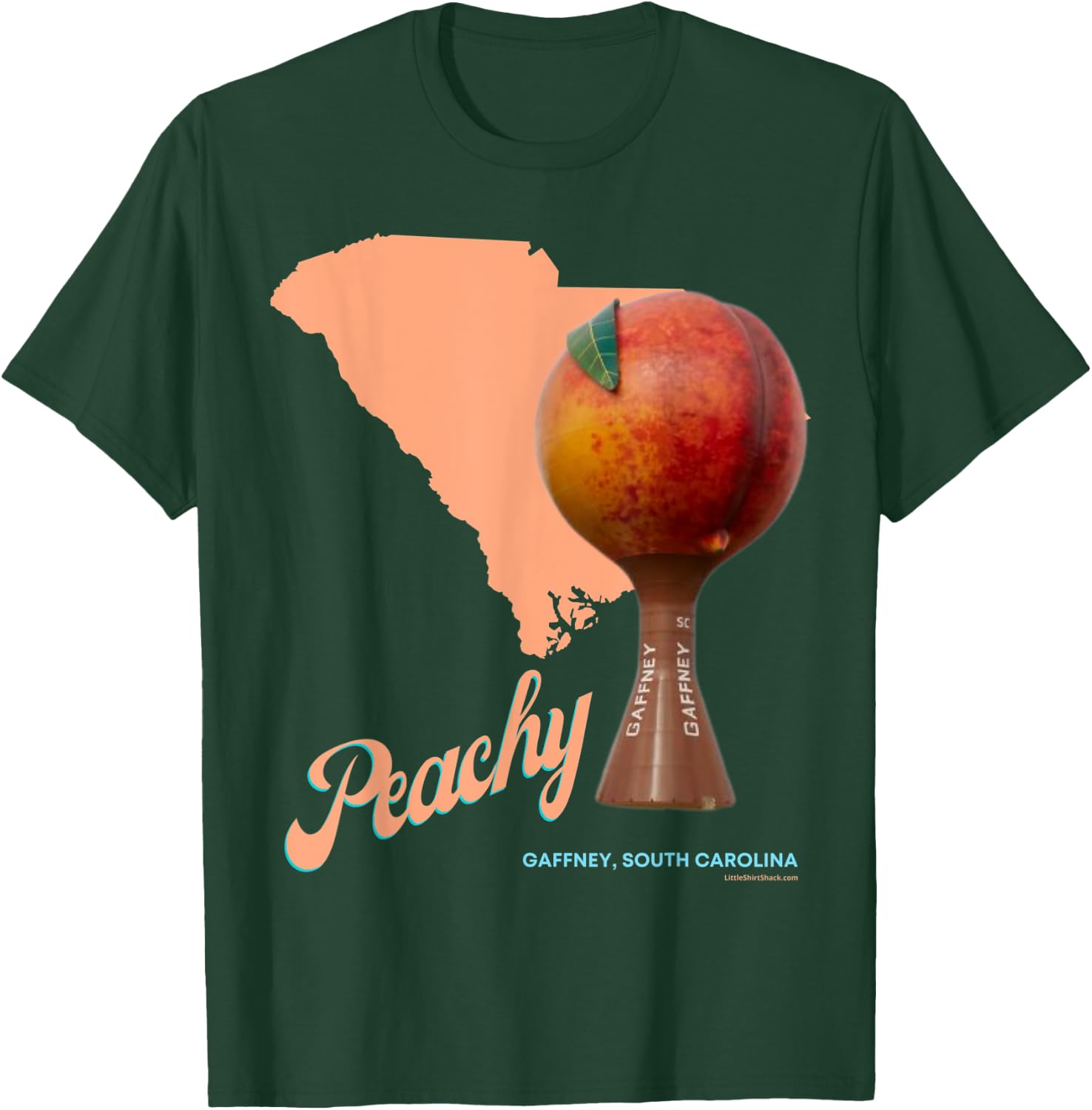 Peach Gaffney SC South Carolina Festival Peachoid T-Shirt - T-Shirt | Forest