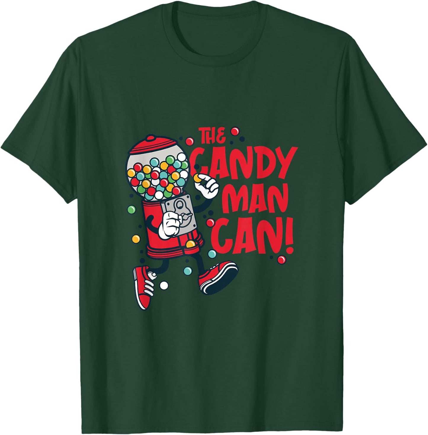Candy Man Can Do It Too Vending Machine Gumball T-Shirt - T-Shirt | Forest