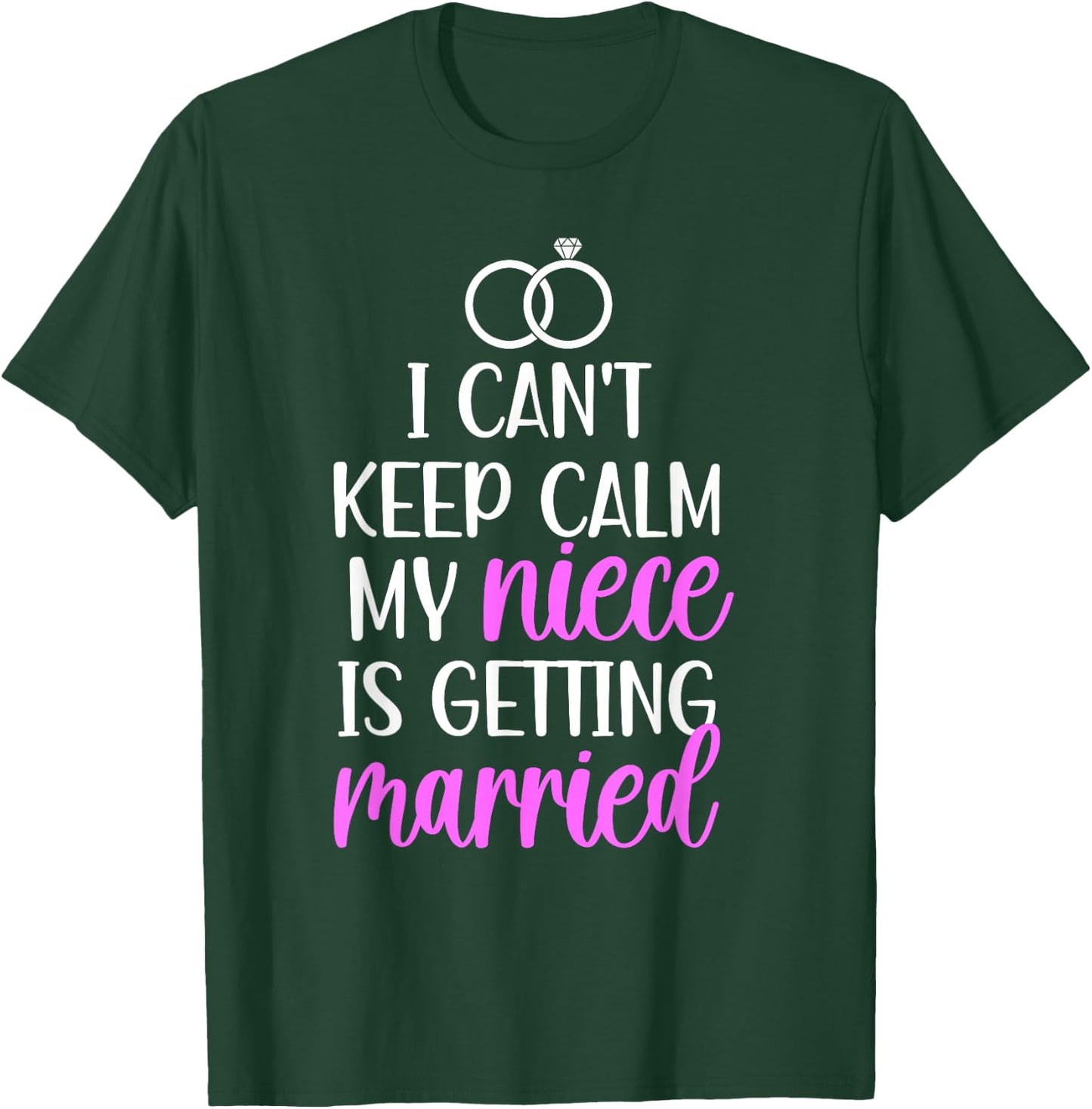 My Niece is Getting Married Aunt of The Bride Aunt T-Shirt - T-Shirt | Forest