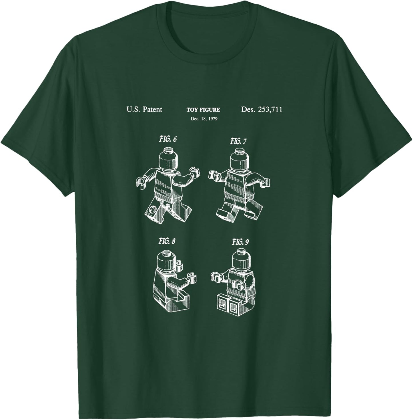 Toy Figurine Patent Master Builder Building Brick T-Shirt - T-Shirt | Forest
