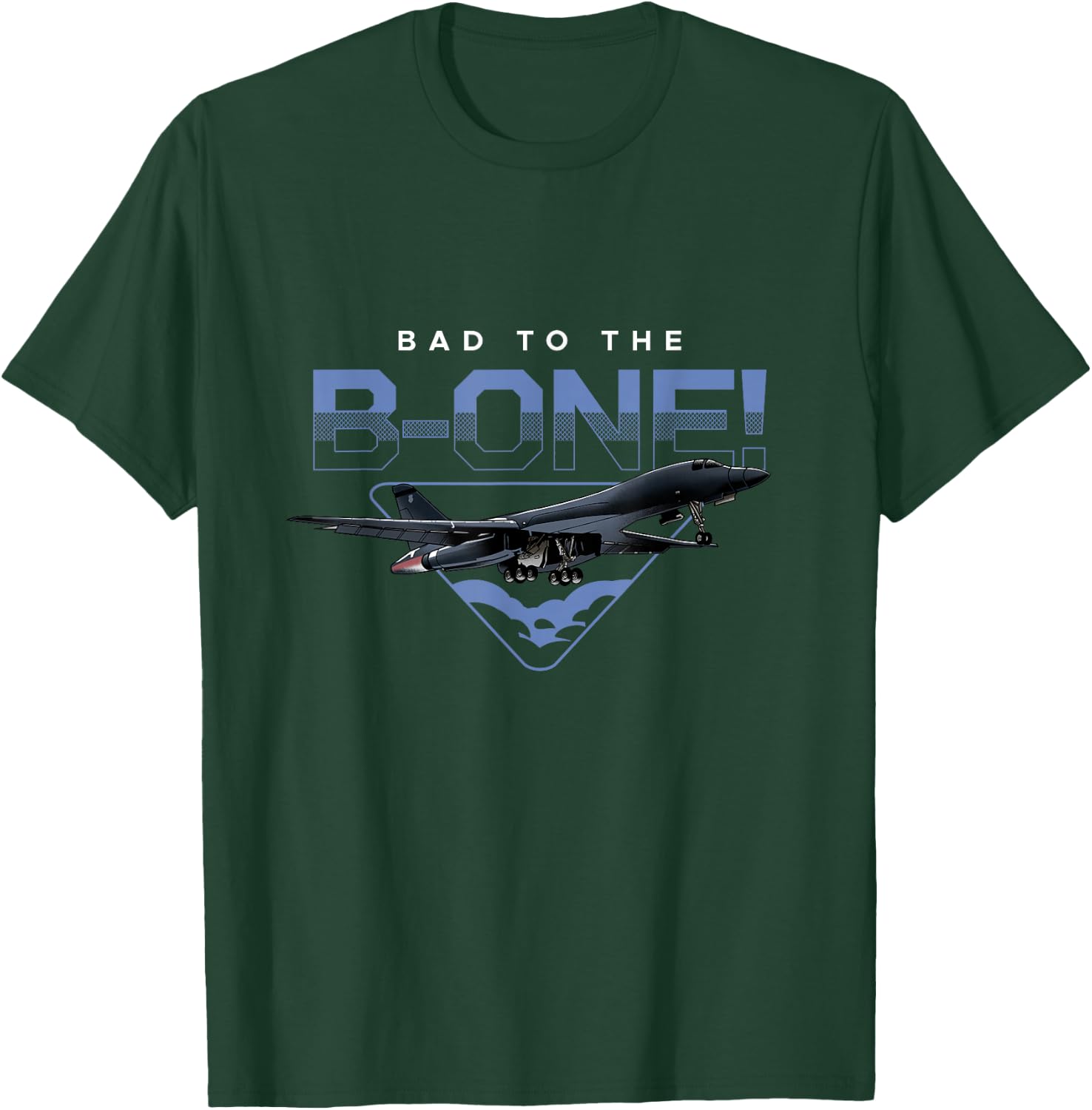 B1 Lancer Military Jet Bomber Airplane T-Shirt - T-Shirt | Forest