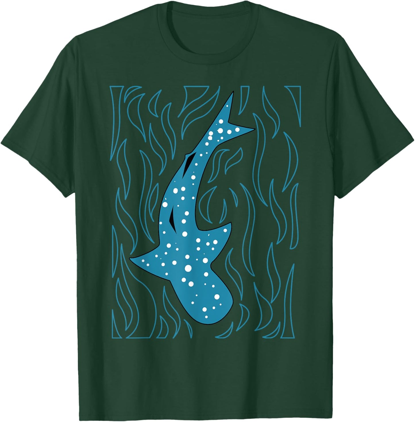 Whale Shark Lover Filter Feeder Fish Colossal Sea Animal T-Shirt - T-Shirt | Forest