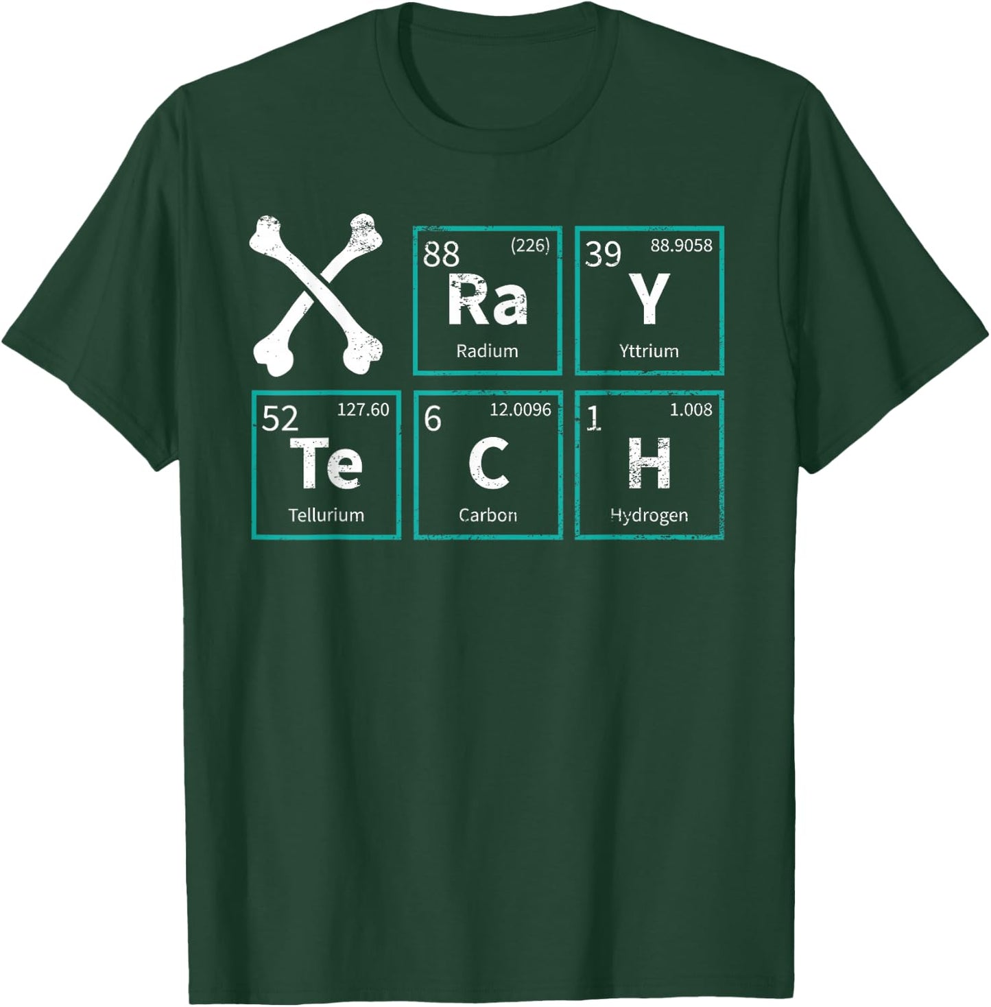 X-Ray Tech Radiologist Rad Tech Radiology Periodic Table T-Shirt - T-Shirt | Forest
