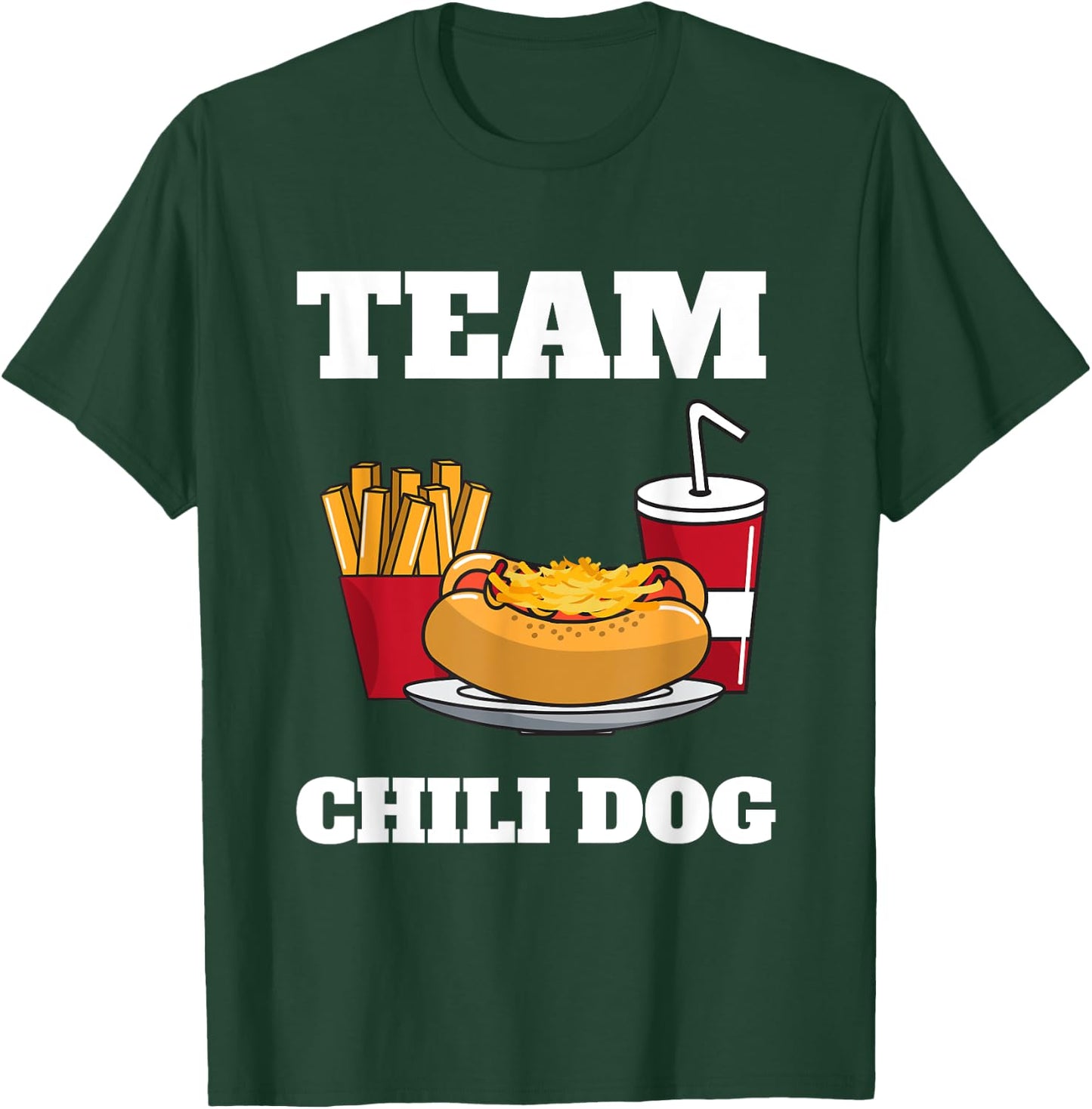 Chili Dog And Hot Dog Man And Chili Con Carne Foodtruck T-Shirt - T-Shirt | Forest