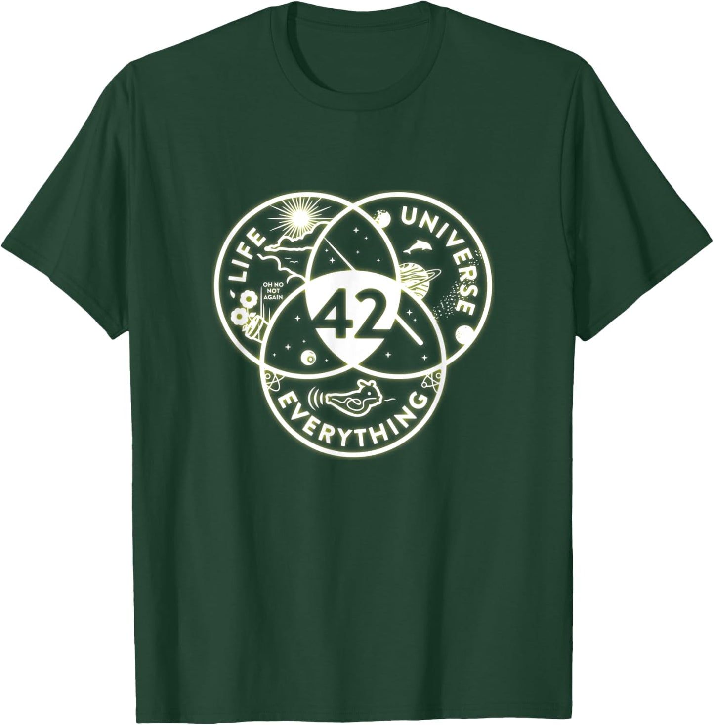 The Answer To Life The Universe And Everything 42 T-Shirt - T-Shirt | Forest