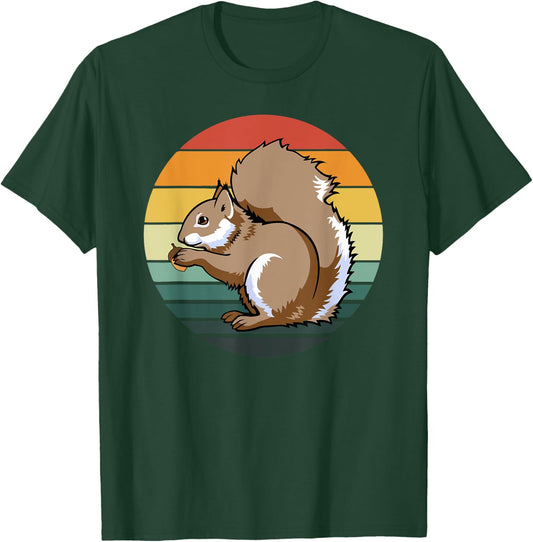 Squirrel Shirt Women Bird Feeder Empty Nature Acorn Squirrel T-Shirt - T-Shirt | Forest