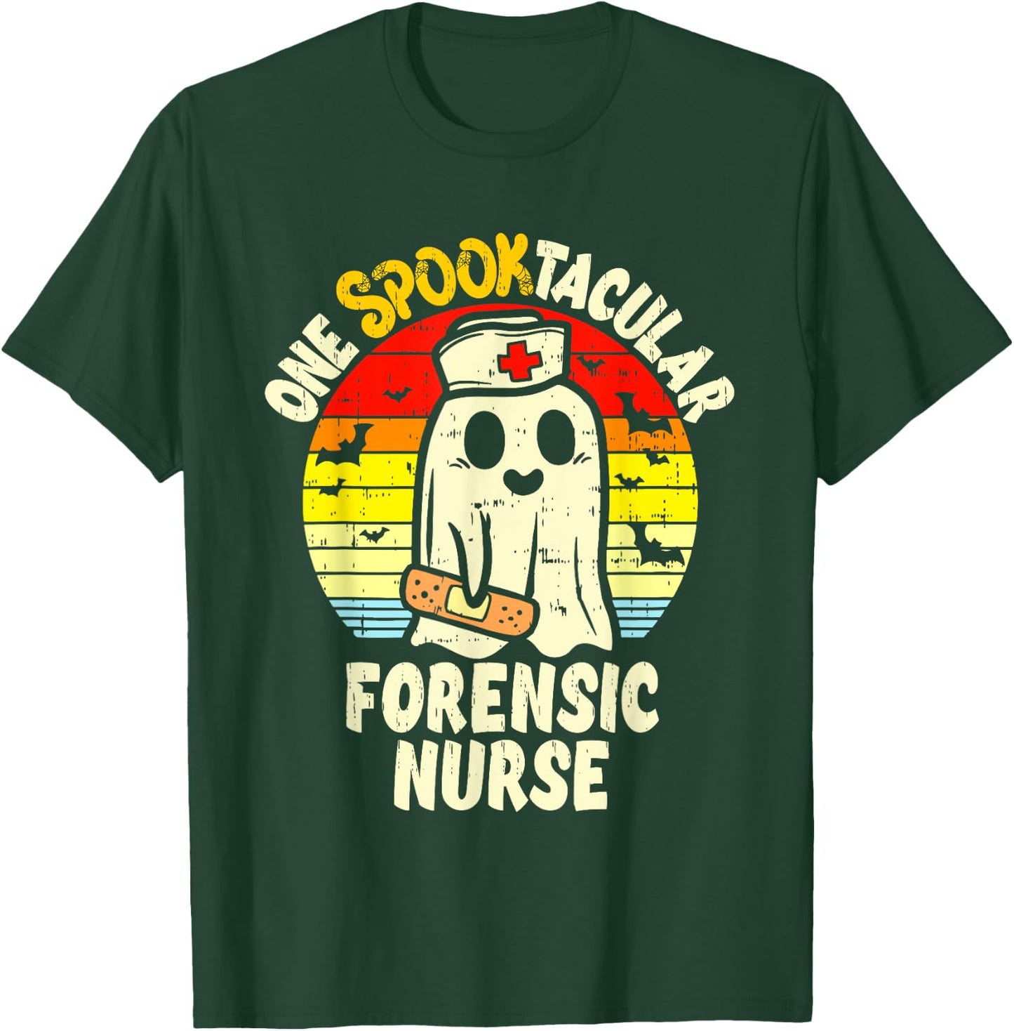 One Spooktacular Forensic Nurse Halloween Ghost Correctional T-Shirt - T-Shirt | Forest