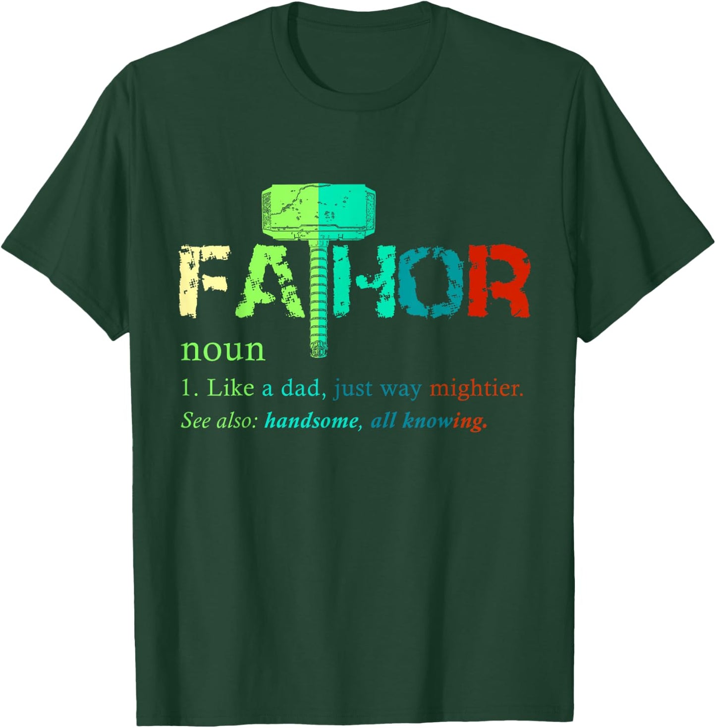 Funny Dad Definition Fathor Funny Fathers Day Dad T-Shirt - T-Shirt | Forest