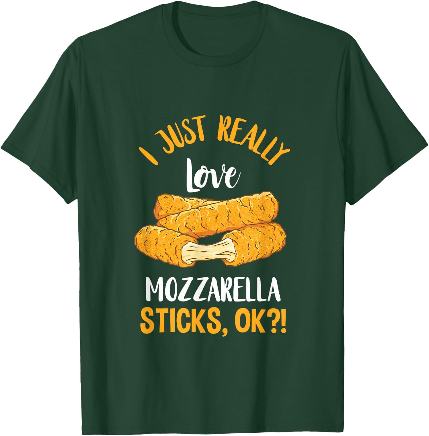 Mozzarella Sticks Cheese Stick First Mozzarella Sticks Lover T-Shirt - T-Shirt | Forest