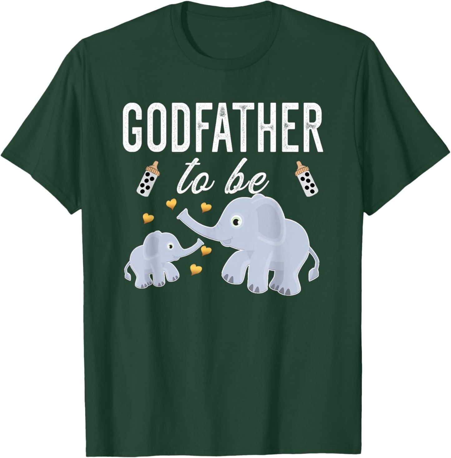Godfather To Be Elephant Baby Shower Godfather T-Shirt - T-Shirt | Forest