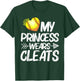 Funny My Princess Wears Cleats Gift Softball Moms Dads T-Shirt - T-Shirt | Forest