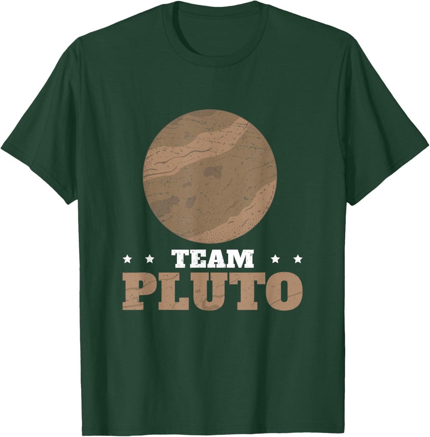 Team Pluto Awesome Dwarf Planet Astronomy Planetary Science T-Shirt - T-Shirt | Forest
