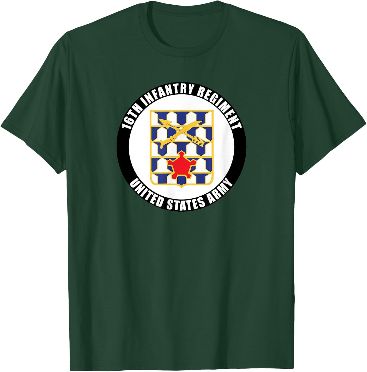 16th Infantry Regiment United States Army Veteran Military T-Shirt - T-Shirt | Forest