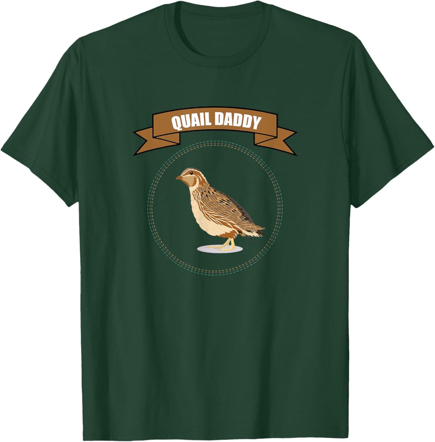 Quail Papa I quailfarmer quail T-Shirt - T-Shirt | Forest