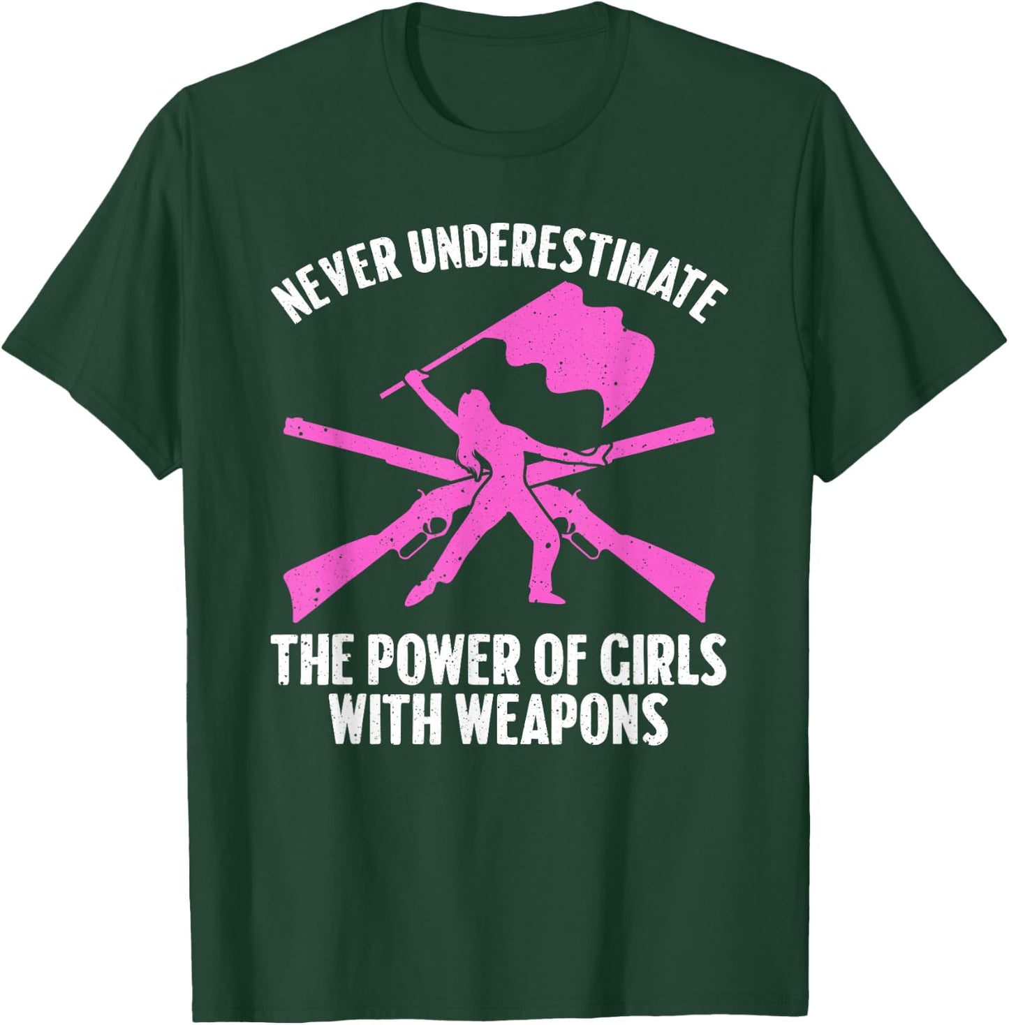 Funny Color Guard Art Girls Rifle Flag Colorguard T-Shirt - T-Shirt | Forest