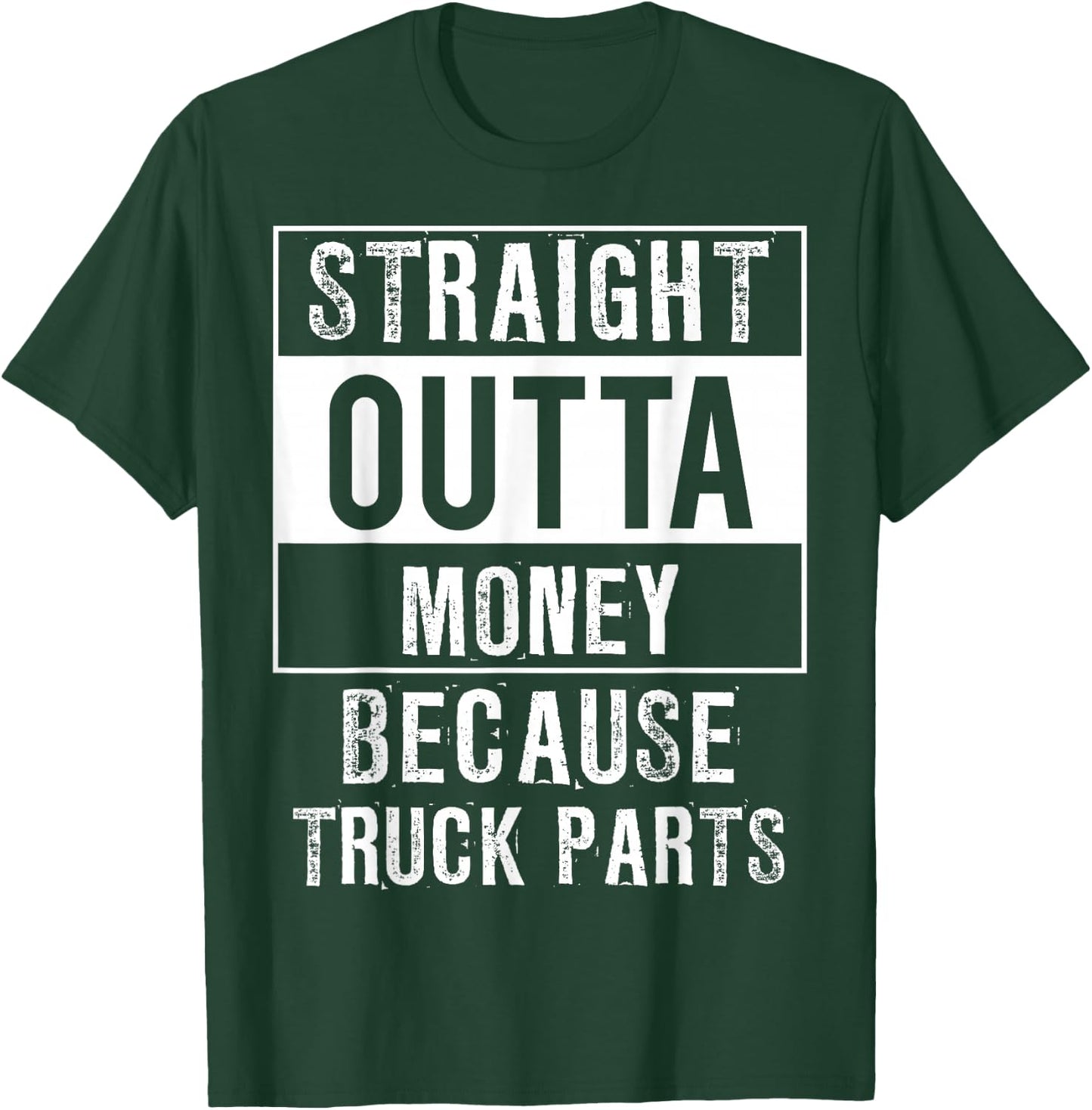 Funny Compton Outta Money Car Truck Shirts 4 Men Women Teens T-Shirt - T-Shirt | Forest