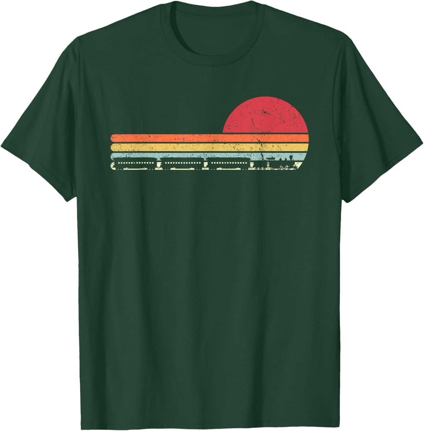Train Shirt. Retro Style T-Shirt - T-Shirt | Forest
