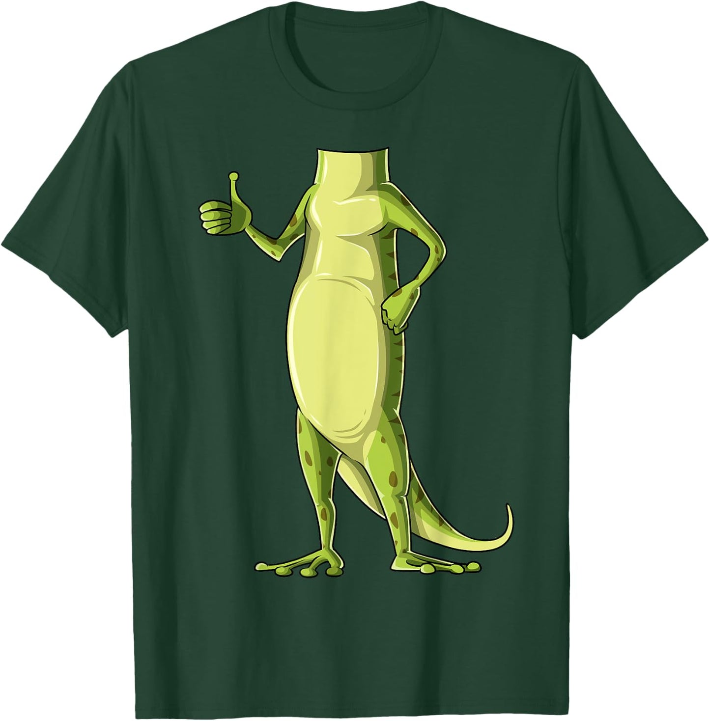 Easy Gecko Costume Gecko Body Headless Gecko Costume T-Shirt - T-Shirt | Forest