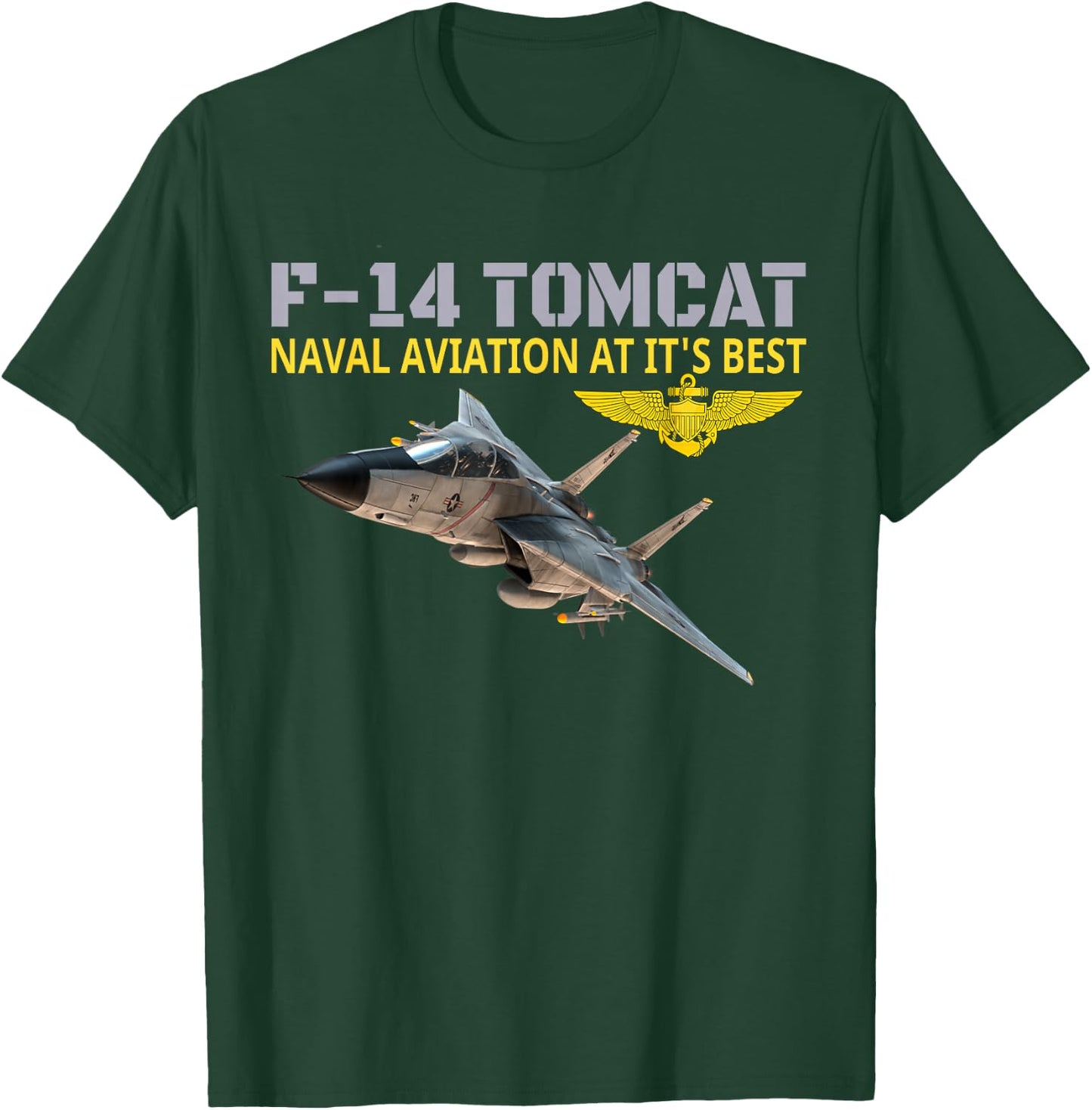 The F-14 Tomcat in action.Naval aviation at its best. T-Shirt - T-Shirt | Forest
