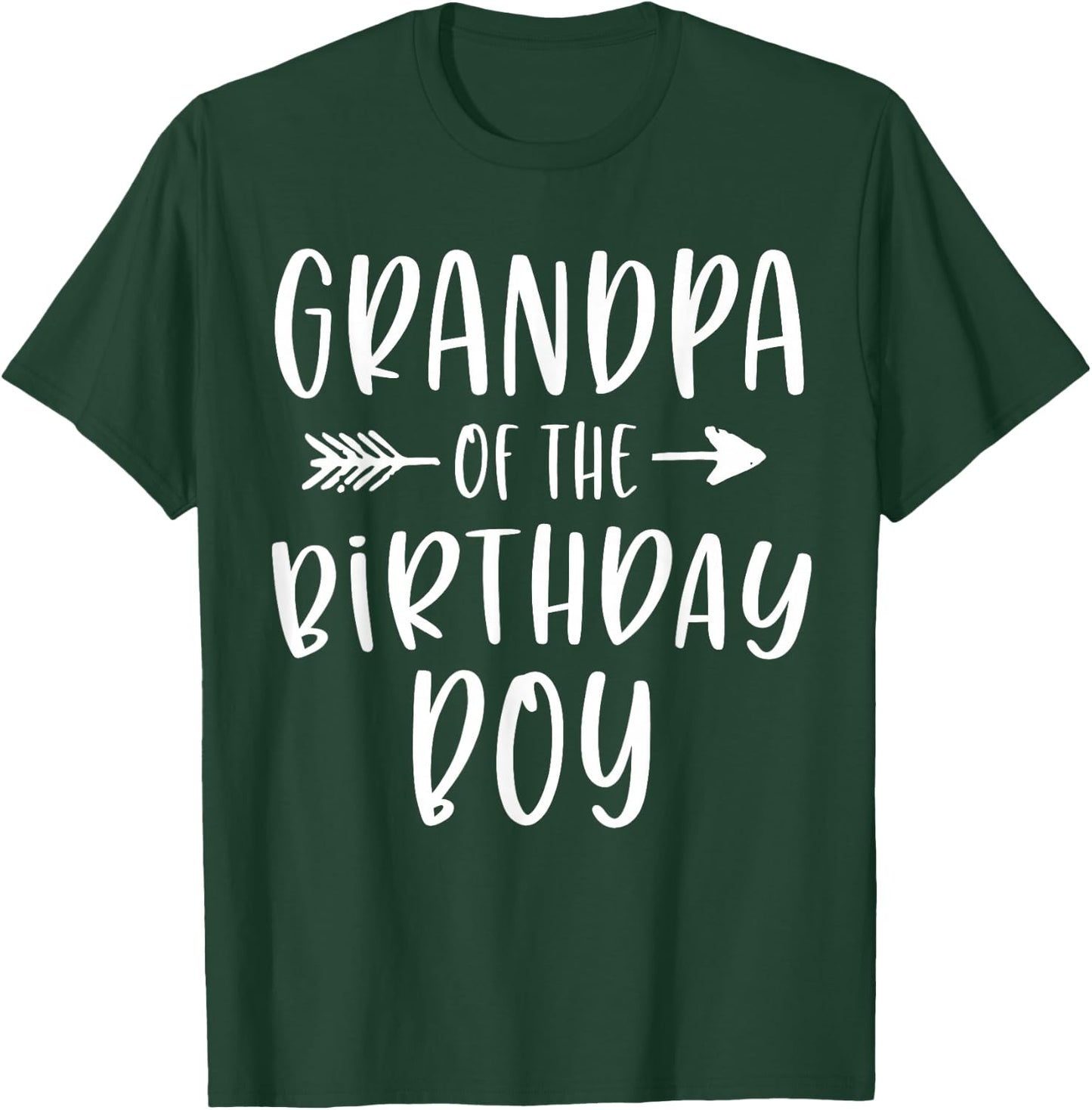 Grandpa of the Birthday Boy Papa and Grandson Bday Party T-Shirt - T-Shirt | Forest