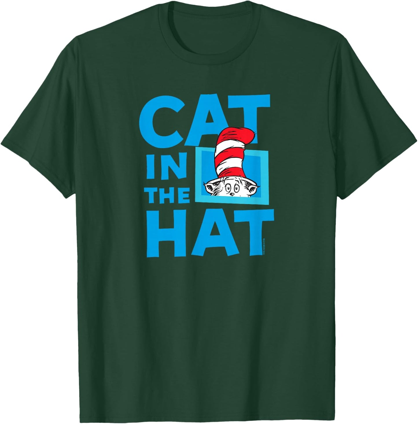 Dr. Seuss Cat in The Hat Logo Officially Licensed T-Shirt - T-Shirt | Forest