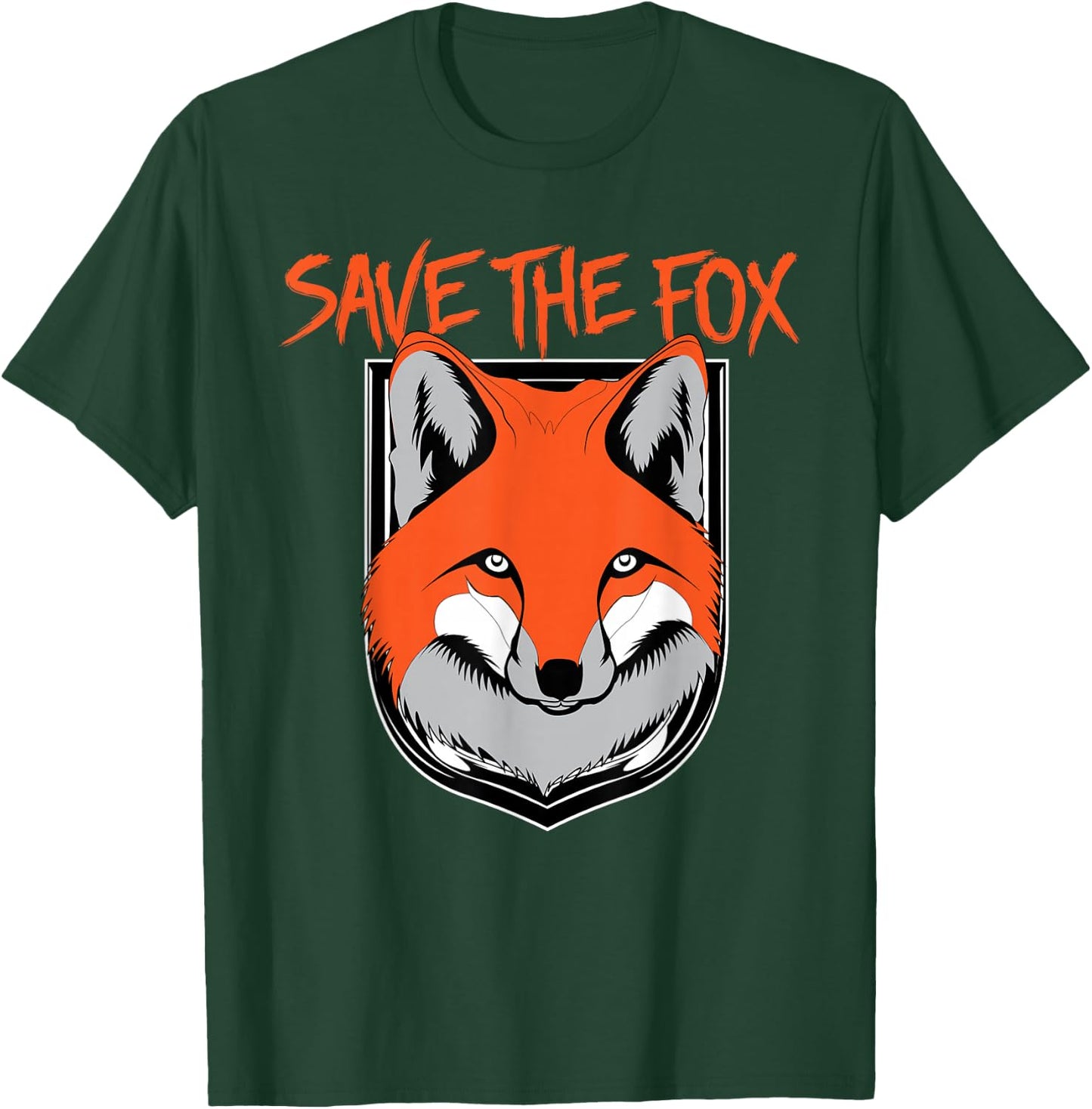 SAVE THE FOX | Animal rights Shirt T-Shirt - T-Shirt | Forest