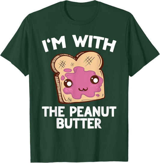 Peanut Butter & Jelly Matching Couples His & Hers T-Shirt - T-Shirt | Forest