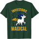 Investors Are Magical Unicorn Job Shareholder Profession T-Shirt - T-Shirt | Forest