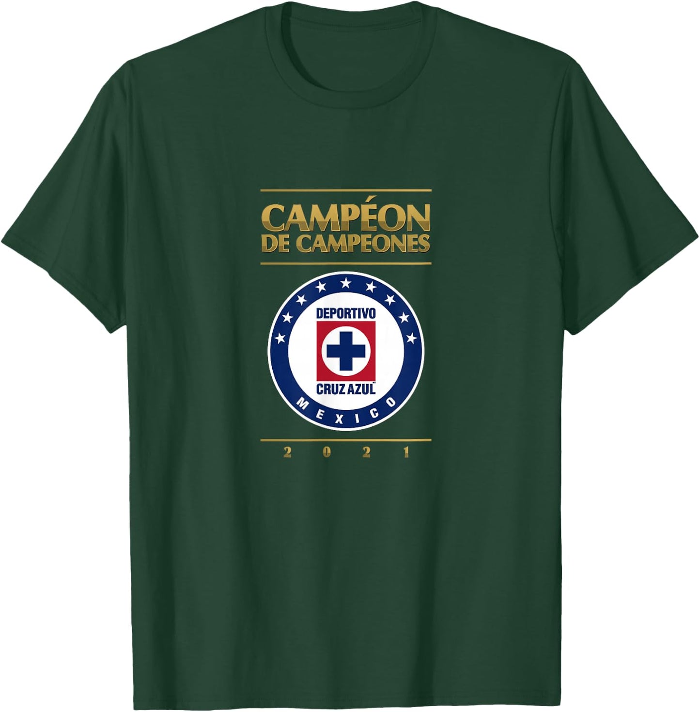 Cruz Azul Campeones 2021 T-Shirt - T-Shirt | Forest