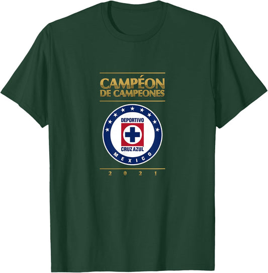 Cruz Azul Campeones 2021 T-Shirt - T-Shirt | Forest