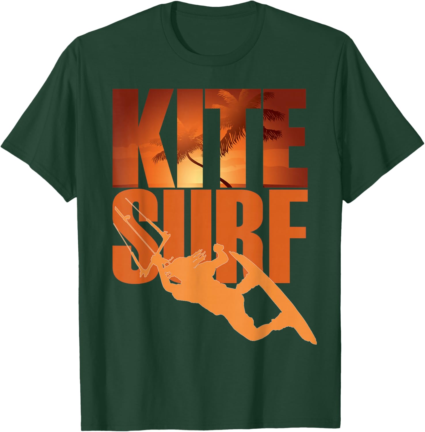 Kiteboarding Kitesurf Kiteboard Beach ks T-Shirt - T-Shirt | Forest
