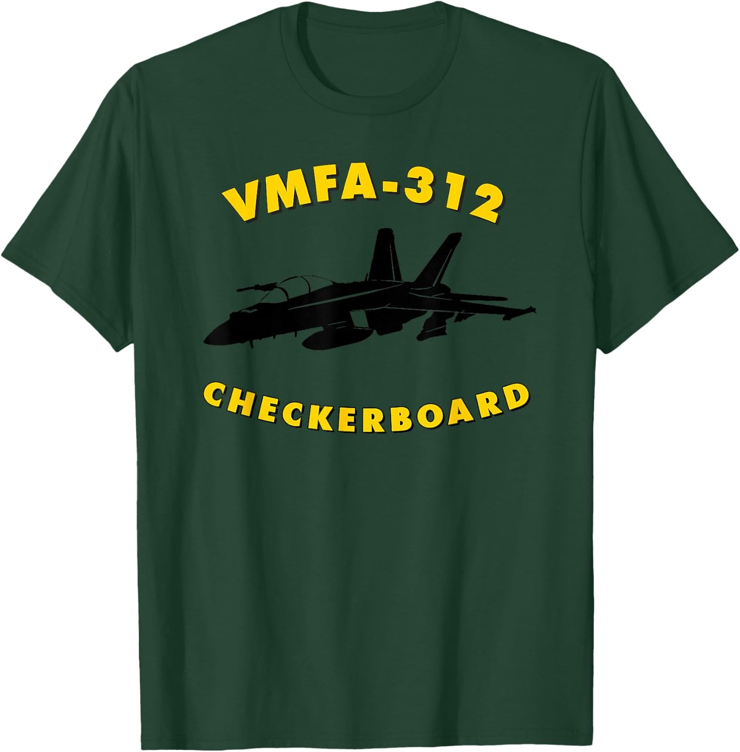 VMFA-312 Fighter Attack Squadron F/A-18 Hornet Jet T-Shirt - T-Shirt | Forest