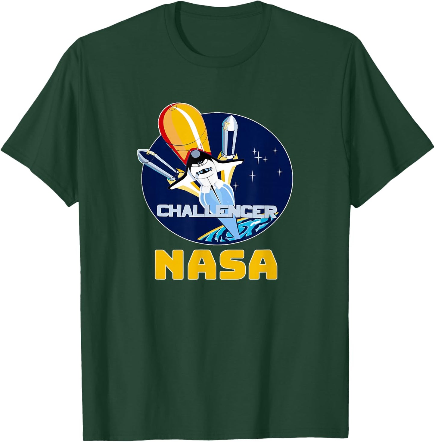 Space Shuttle Challenger NASA T Shirt T-Shirt - T-Shirt | Forest
