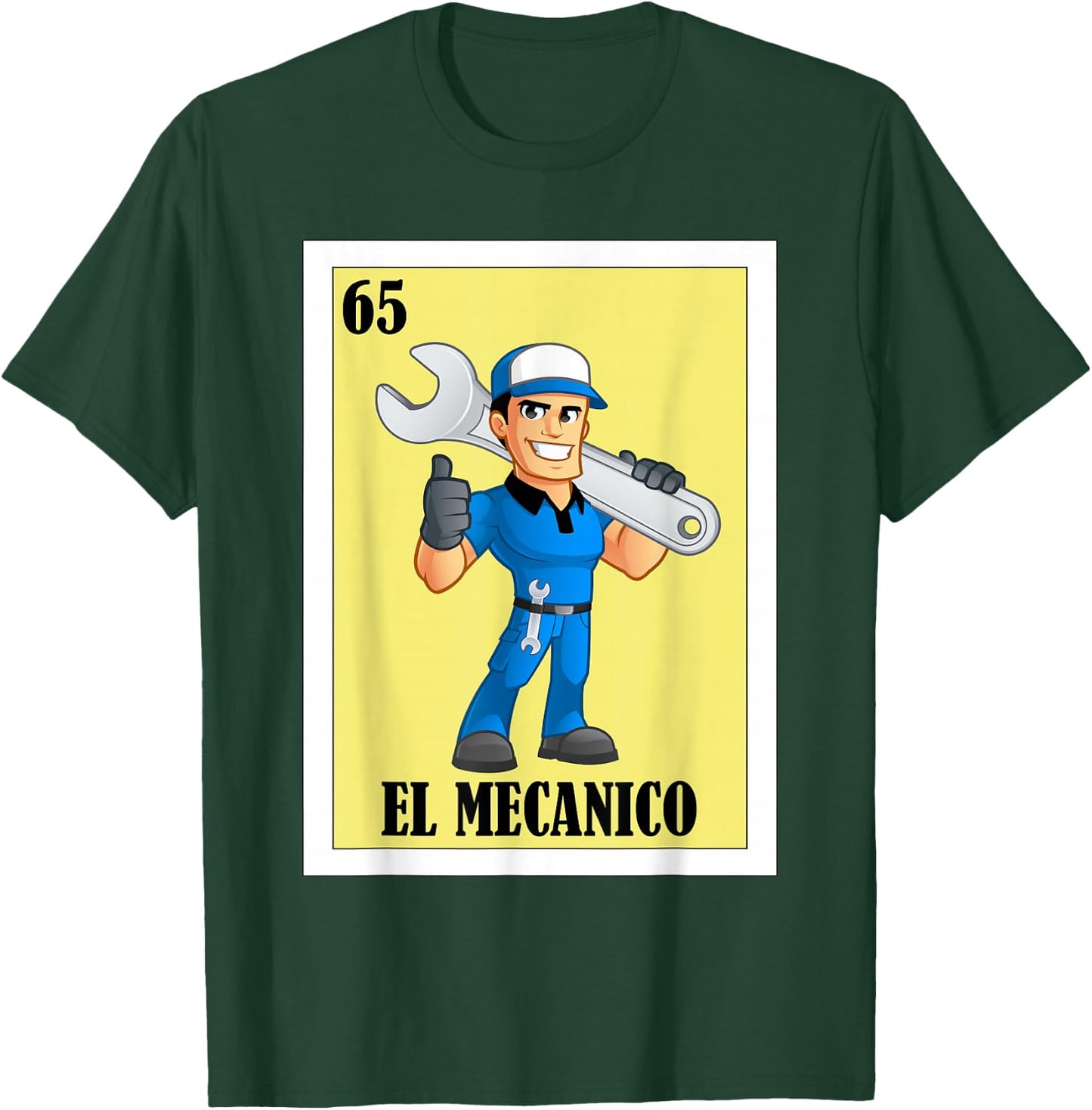 Funny Mexican Design for Car Mechanics - El Mecanico T-Shirt - T-Shirt | Forest