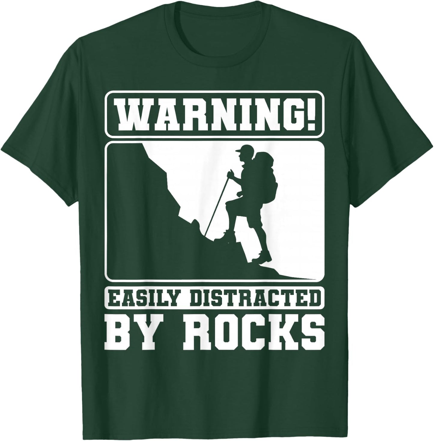 Easily Distracted By Rocks Earth Geology Scientist Geologist T-Shirt - T-Shirt | Forest