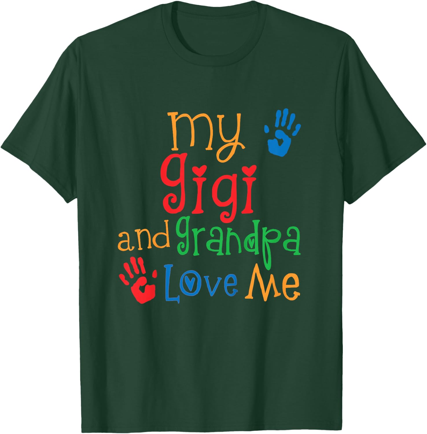 Kids My Gigi and Grandpa Love Me T-Shirt - T-Shirt | Forest