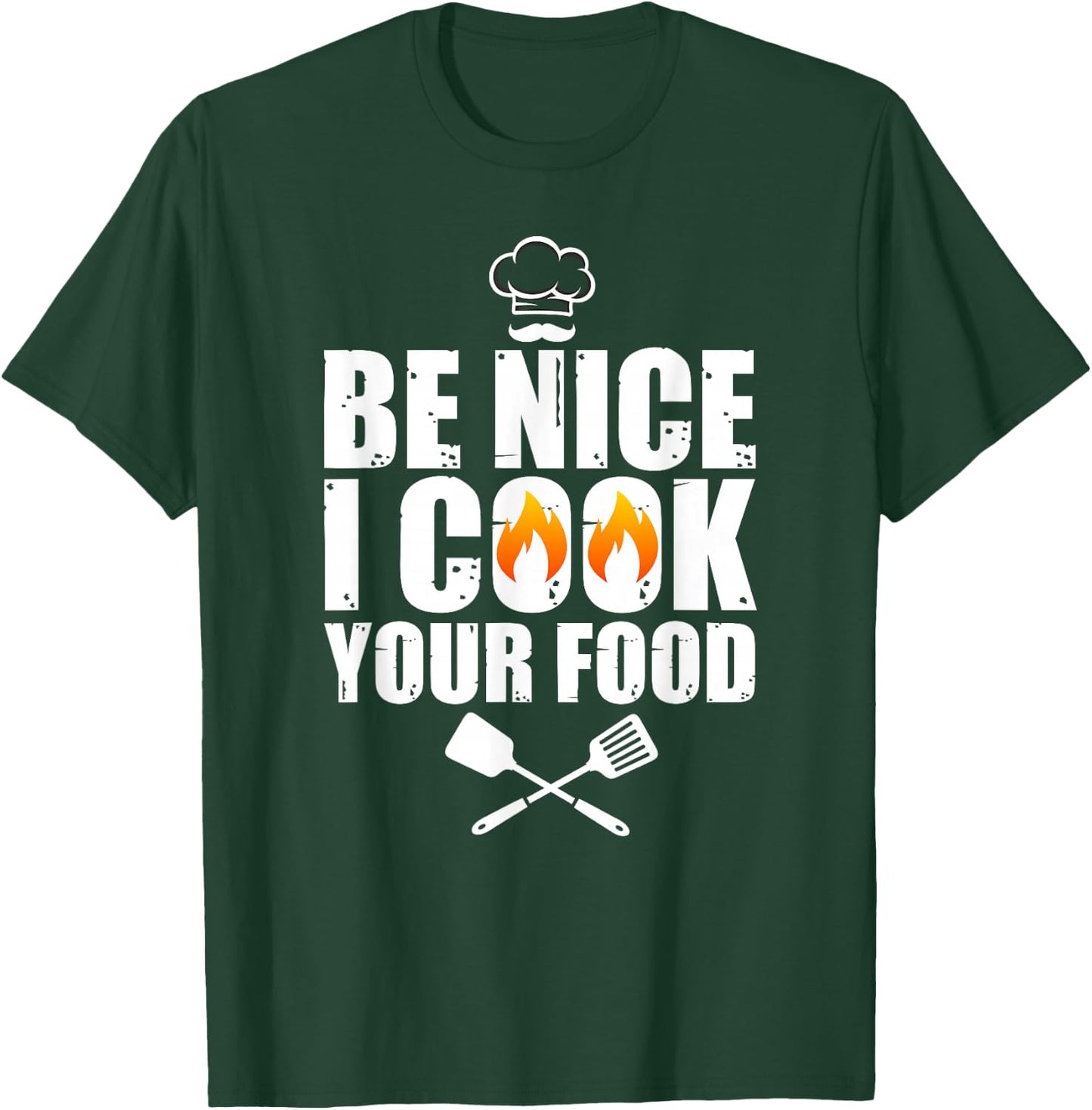Funny Chef Art Women Restaurant Cooking Food Lover T-Shirt - T-Shirt | Forest